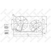 Вентилятор охлаждения D=290 mm Stellox, арт. 29-99007-SX