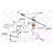 Тяга стаб. пер. л. BMW X5 all 00> | перед лев Stellox, арт. 56-00504-SX