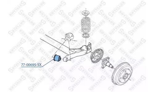 Сайлентблок балки моста Stellox, для Ford Fiesta, арт. 77-00695-SX