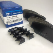 Колодки тормозные дисковые Hyundai/KIA, задние, комплект на ось (4 шт), арт. 583022WA70