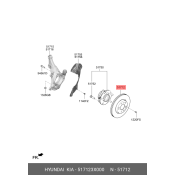 Диск тормозной | перед прав/лев Hyundai/Kia, арт. 51712-3X000