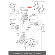 Колодки тормозные барабанные Hyundai/KIA, комплект на ось (4 шт), арт. 58305-1MA00
