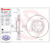 Диск тормозной Brembo, передний, правый/левый, 1 шт, арт. 09.9447.11
