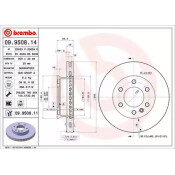 Диск тормозной Brembo, арт. 09950811
