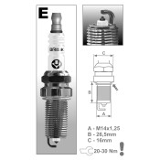Свеча зажигания Brisk, арт. ER17YP1