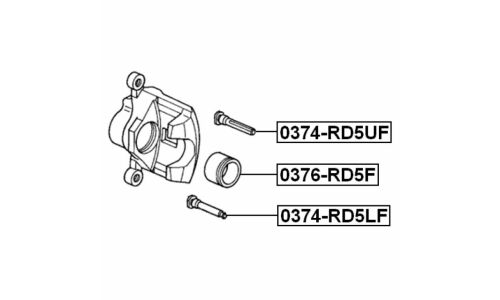Направляющая тормозного суппорта Febest, передняя, арт. 0374-RD5UF
