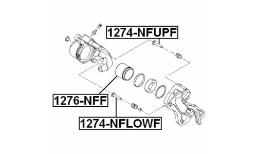 Направляющая тормозного суппорта Febest, передняя, арт. 1274-NFLOWF