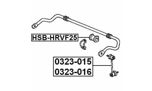 Втулка стабилизатора Febest, арт. HSB-HRVF25