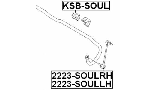 Втулка стабилизатора Febest, арт. KSB-SOUL