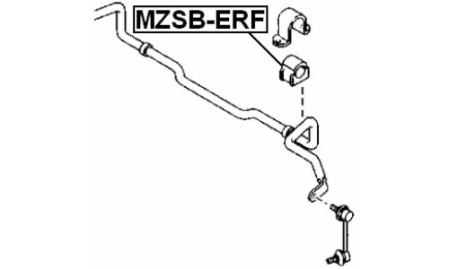 Втулка стабилизатора Febest, арт. MZSB-ERF