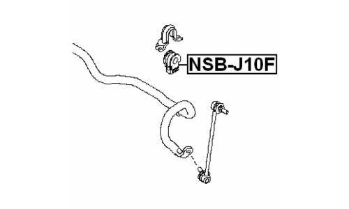 Втулка стабилизатора Febest, арт. NSB-J10F