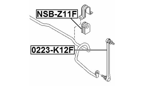 Втулка стабилизатора Febest, арт. NSB-Z11F