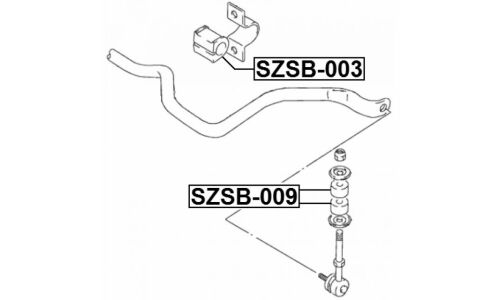 Втулка стабилизатора Febest, арт. SZSB-003