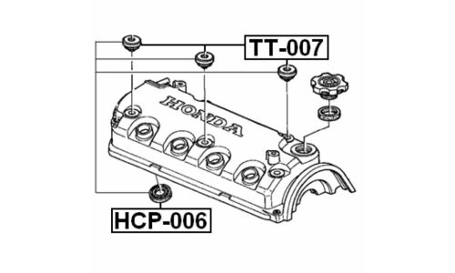 Уплотнитель свечного колодца Febest, арт. HCP-006