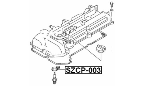 Уплотнитель свечного колодца Febest, арт. SZCP-003