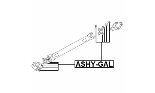 Крестовина карданного вала 27x63 Febest, арт. ASHY-GAL