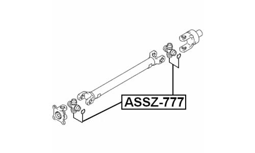 Крестовина карданного вала 25x64 Febest, арт. ASSZ-777