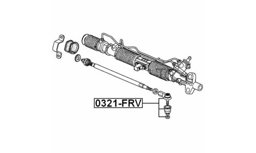Наконечник рулевой тяги Febest, арт. 0321-FRV