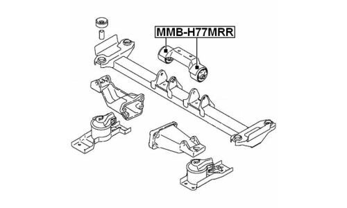 Сайлентблок Febest, арт. MMB-H77MRR