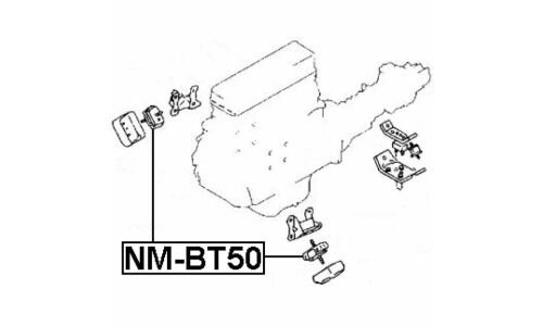 Опора (подушка) двигателя Febest, арт. MZM-BT50