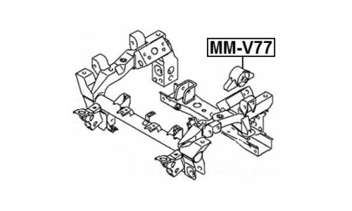 Подушка переднего дифференциала | перед прав/лев Febest, арт. MM-V77