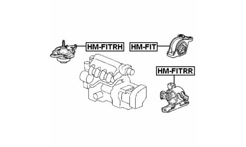 Подушка коробки передач Febest, арт. HM-FITRR