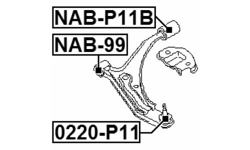 Опора шаровая Febest, арт. 0220-P11