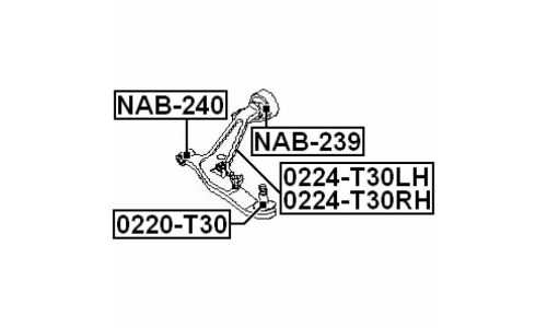 Опора шаровая Febest, арт. 0220-T30