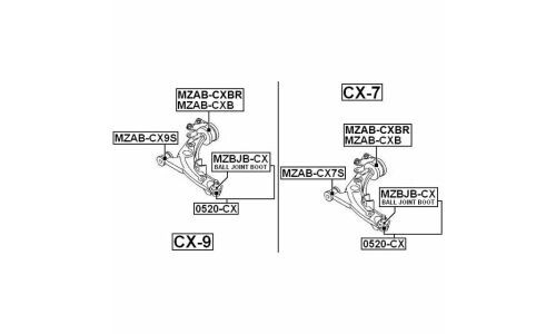 Опора шаровая Febest, арт. 0520-CX