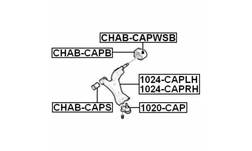 Опора шаровая Febest, передняя, нижняя, арт. 1020-CAP