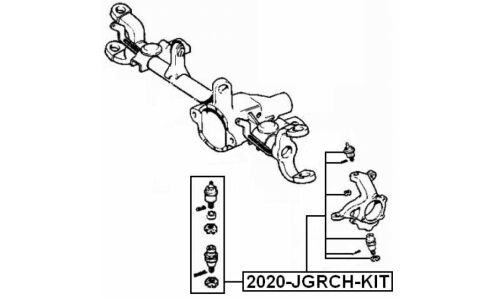 Опора шаровая Febest, передняя, арт. 2020-JGRCH-KIT
