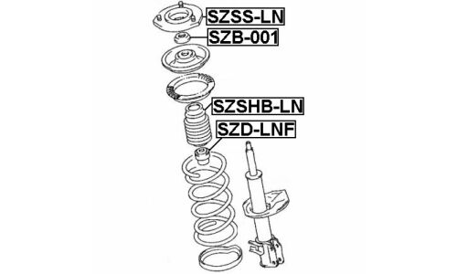 Отбойник амортизатора Febest, арт. SZD-LNF