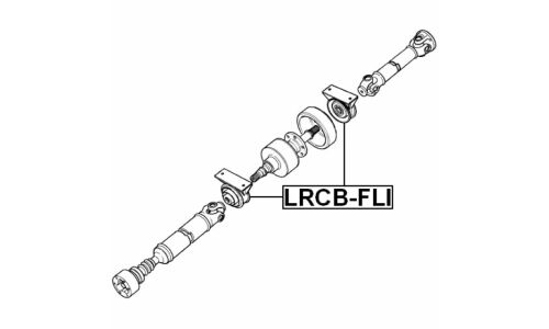 Подшипник карданного вала Febest, арт. LRCB-FLI
