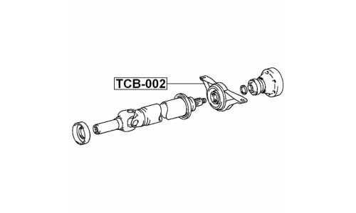 Подшипник карданного вала Febest, арт. TCB-002