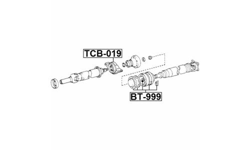 Подшипник карданного вала Febest, арт. TCB-019