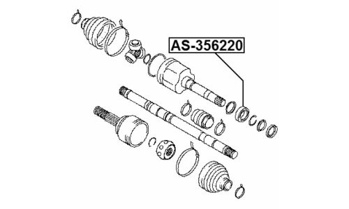 Подшипник привода Febest опорный, арт. AS-356220