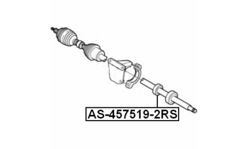 Подшипник приводного вала 45x75x19 Febest, арт. AS-457519-2RS