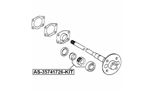 Подшипник полуоси Febest, арт. AS-35741726-KIT