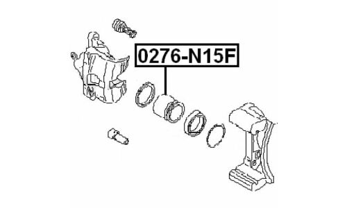 Поршень тормозного суппорта Febest, передний, арт. 0276-N15F