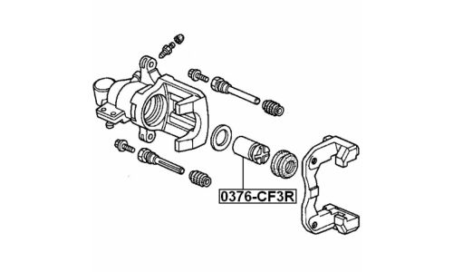 Поршень тормозного суппорта Febest, задний, арт. 0376-CF3R