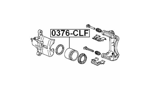 Поршень тормозного суппорта Febest, передний, арт. 0376-CLF