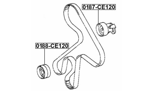 Ролик ремня ГРМ Febest, арт. 0188-CE120