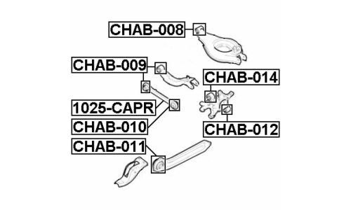 Сайлентблок Febest, арт. CHAB-014