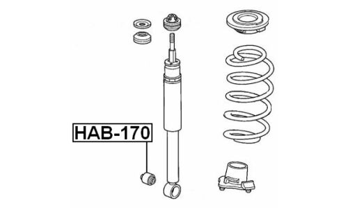 Сайлентблок Febest, арт. HAB-170