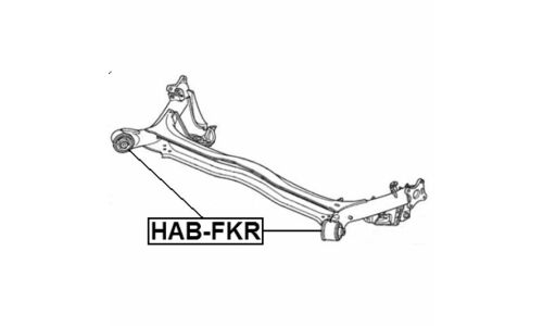 Сайлентблок Febest, арт. HAB-FKR