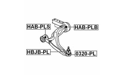 Сайлентблок Febest, арт. HAB-PLB