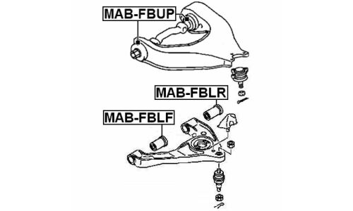 Сайлентблок Febest, арт. MAB-FBUP