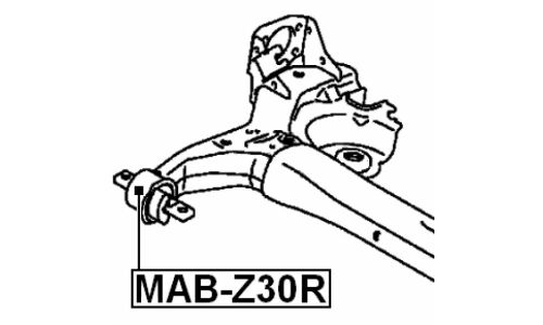 Сайлентблок Febest, арт. MAB-Z30R
