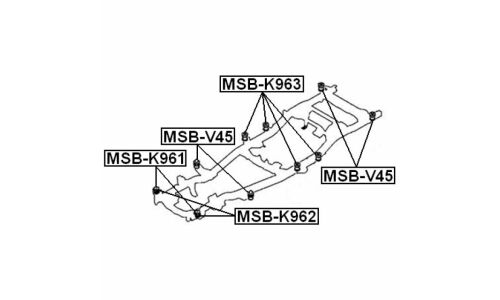Подушка подрамника Febest, арт. MSB-K961