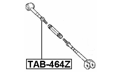Рычаг подвески Febest, задний, левый, арт. TAB-464Z